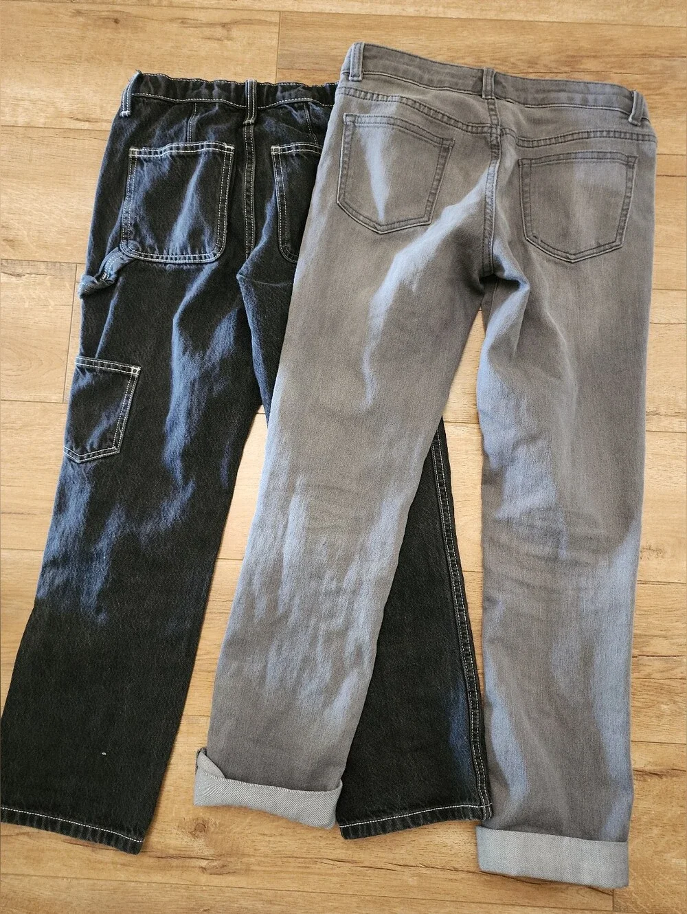 LOT Of 2 Slim Cargo Sz 12 & Skinny Jeans Sz 14 Old Navy Crazy 8 Adjusted waist